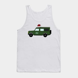 4x4 Off-Road Vehicle Suv Santa Hat Merry Christmas Tank Top